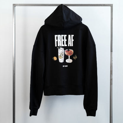 Free AF Cropped Hoodie - Cocktail Hour